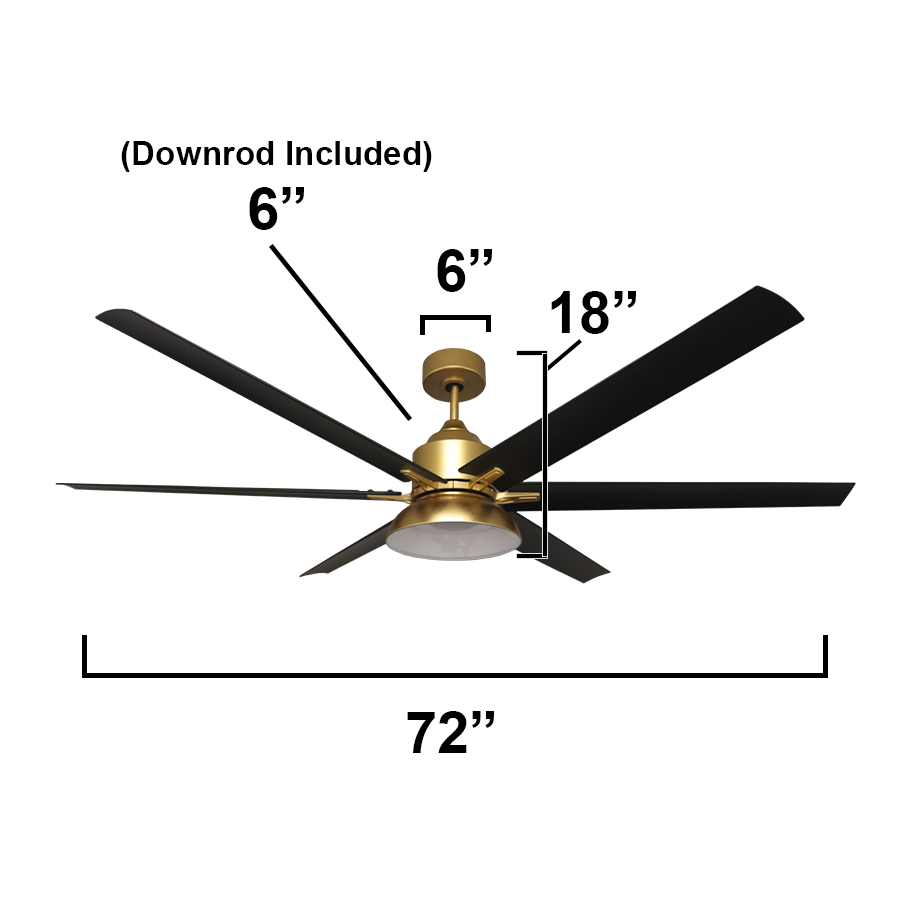 gold ceiling fan with light indoor outdoor