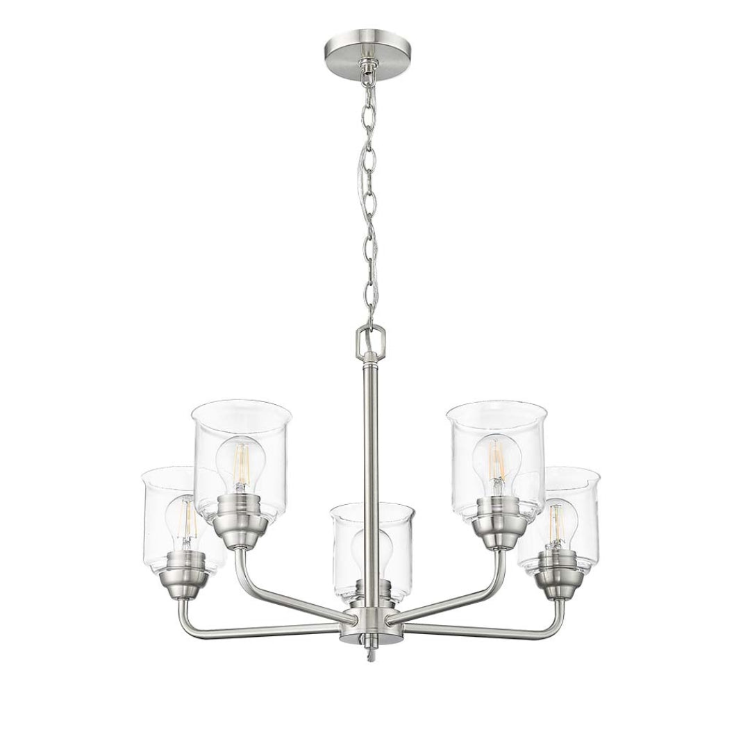 Acheron 5-Light Clear Glass Chandelier - MB
