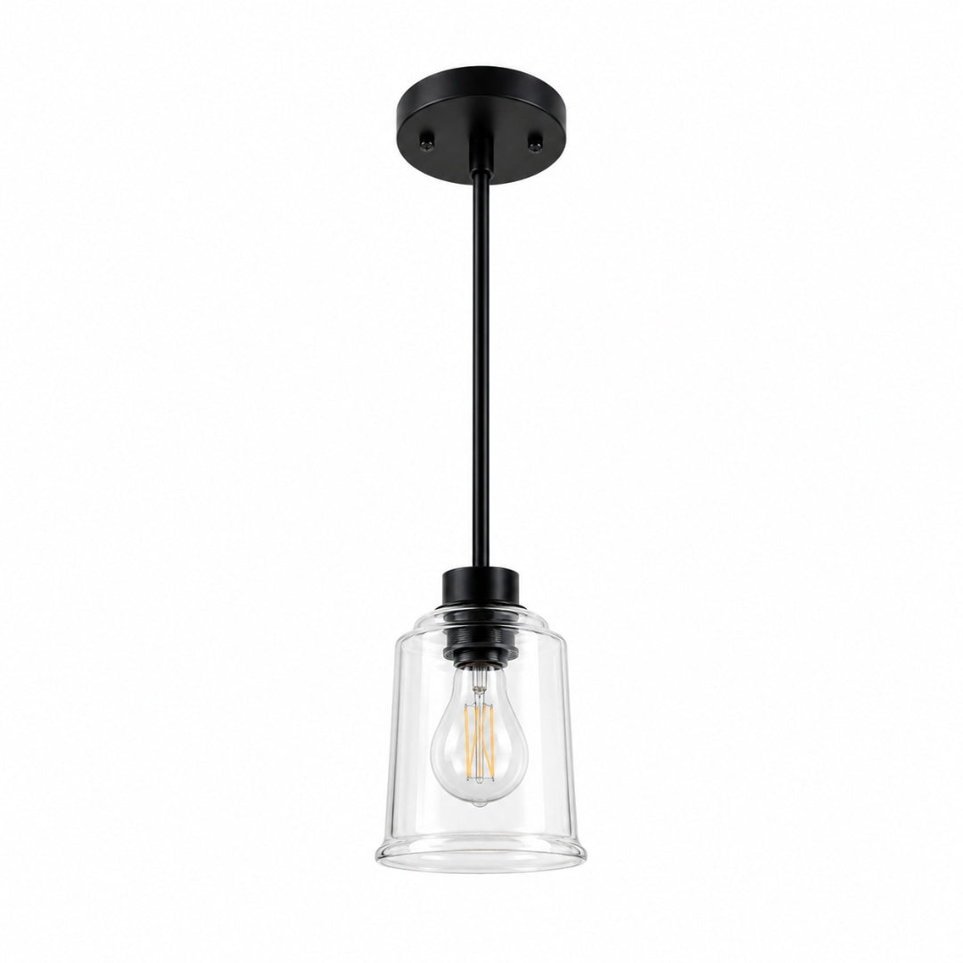 Acheron 1-Light Clear Glass Mini Pendant - MB