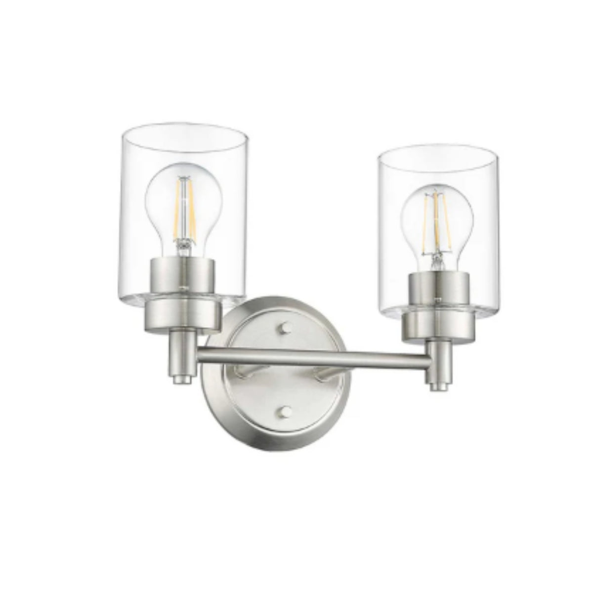 Mincio 2-Light Clear Glass Vanity
