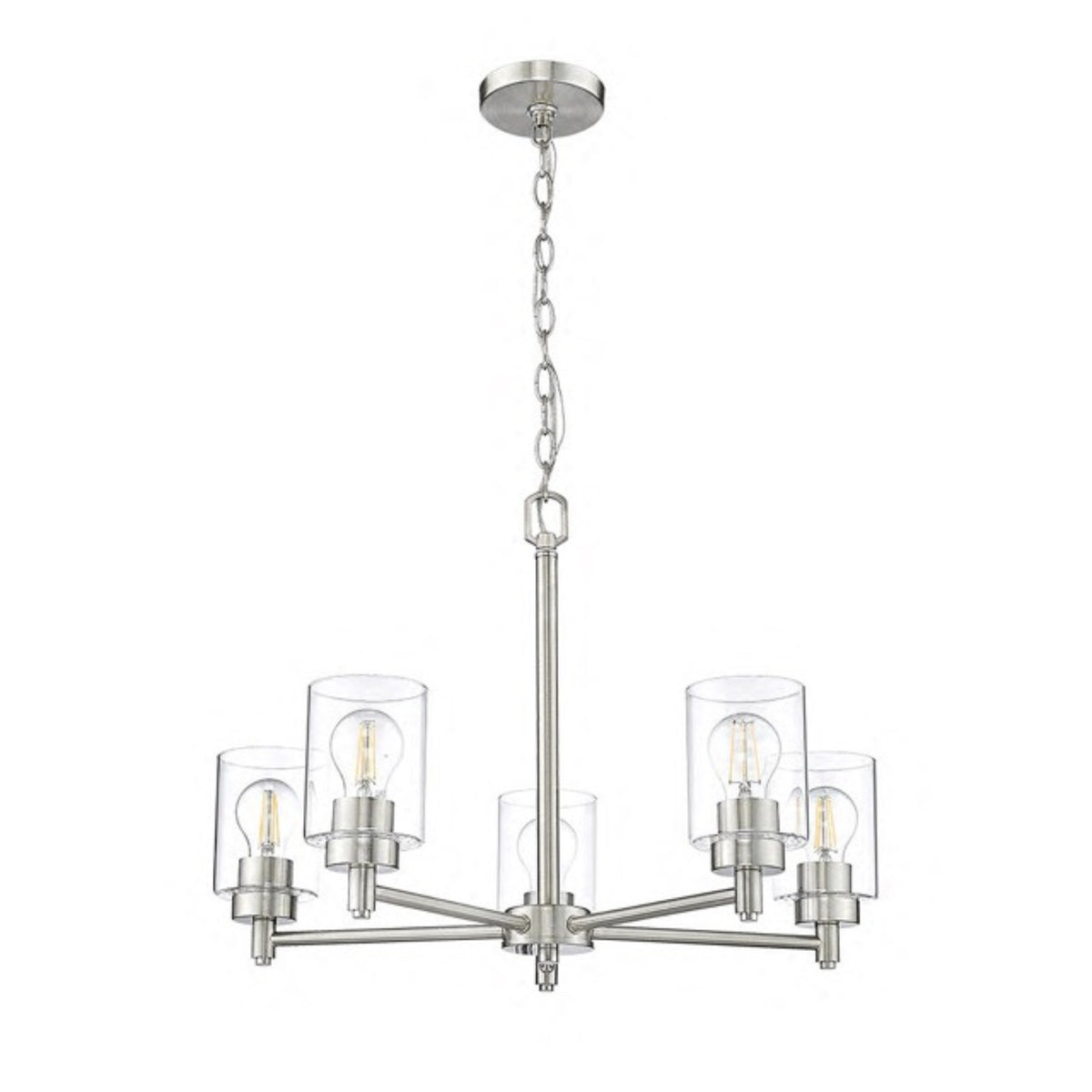 Mincio 5-Light Clear Glass Chandelier