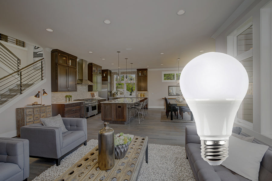 Non-dimmable led light bulb 6 pack for living room