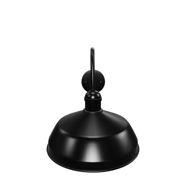 Black farmhouse outdoor gooseneck wall lights