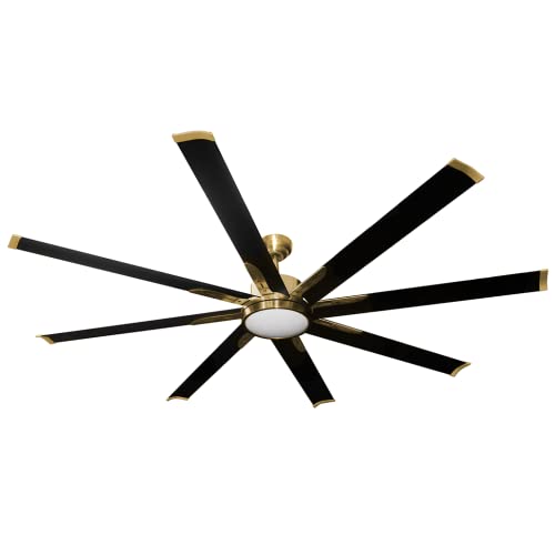 gold ceiling fan with light modern