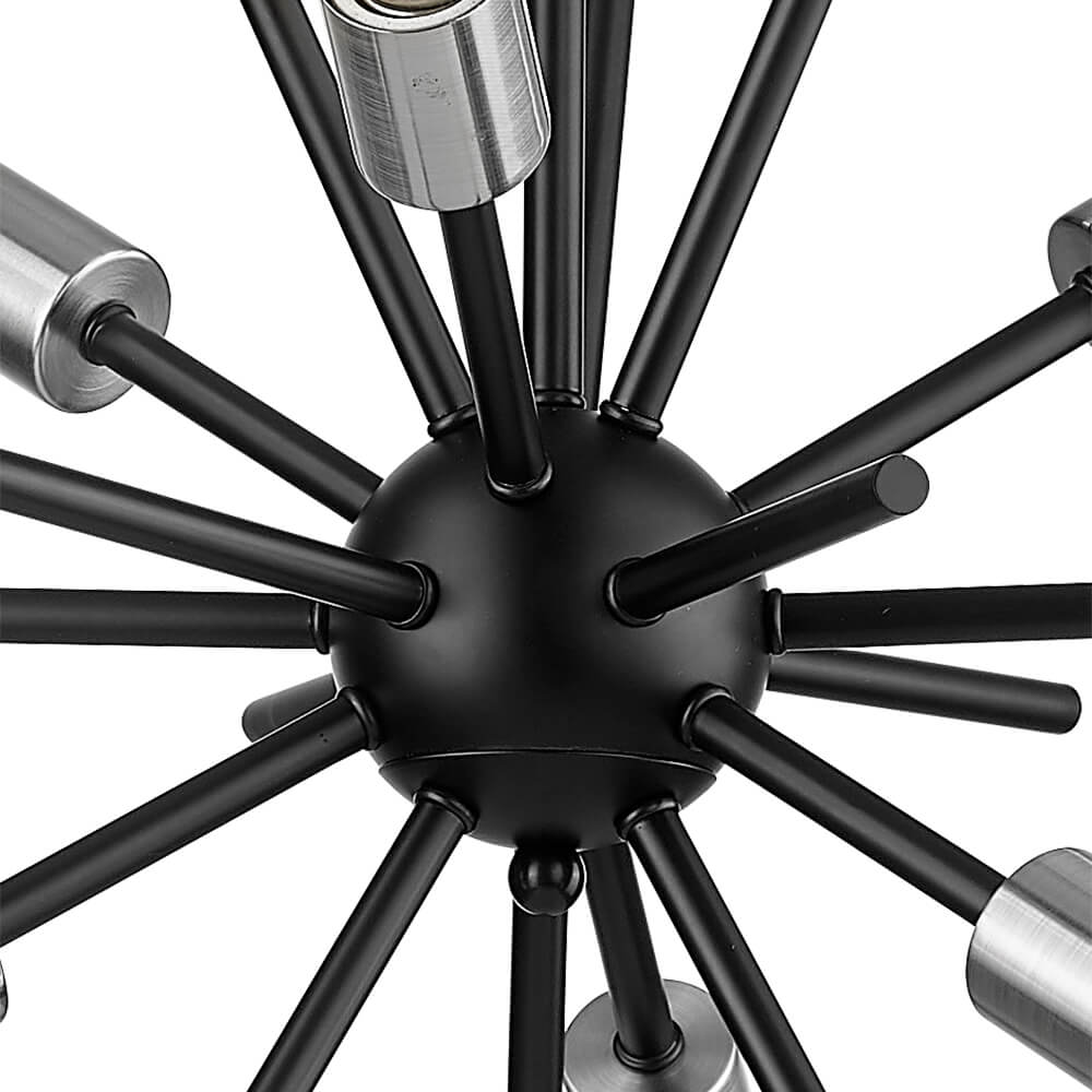 Sputnik 6-Ligth 14&quot; Chandelier - MB with CG Sockets