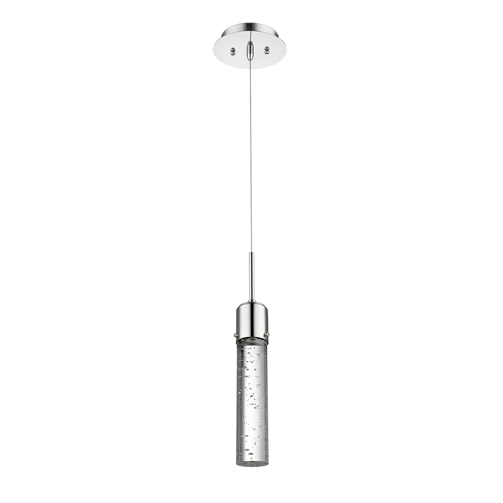 Polished nickel bubble pendant light - Vivio Lighting