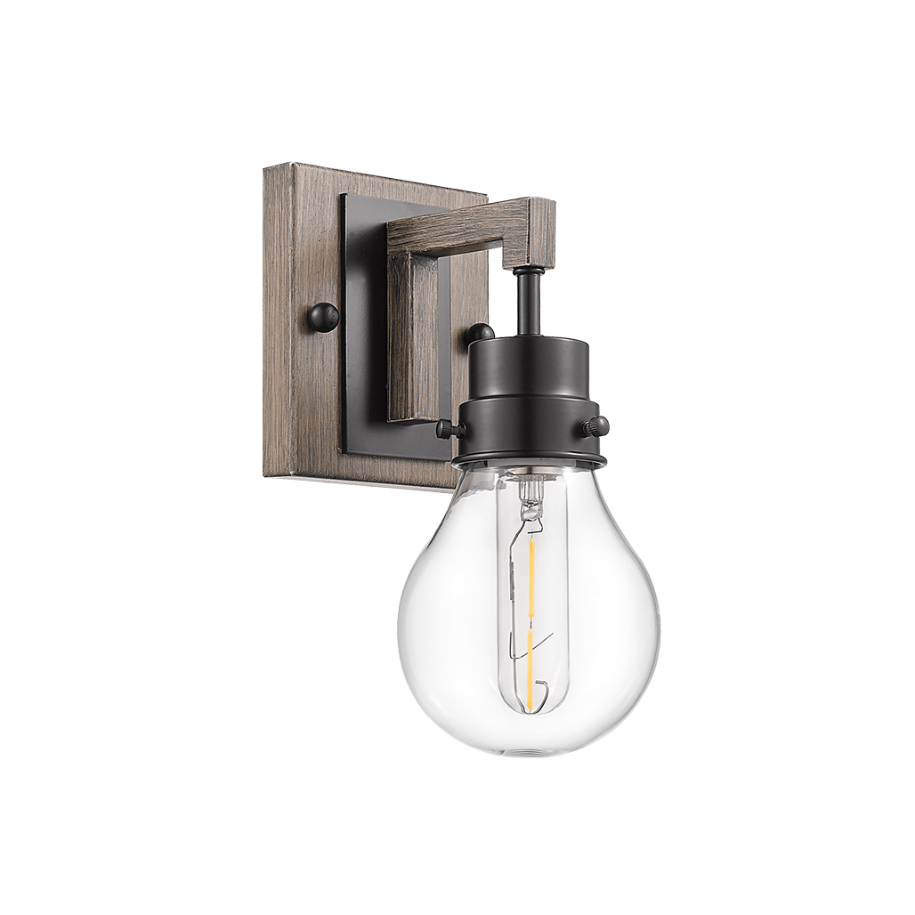 Farmhouse wooden vanity light - Vivio Lighting