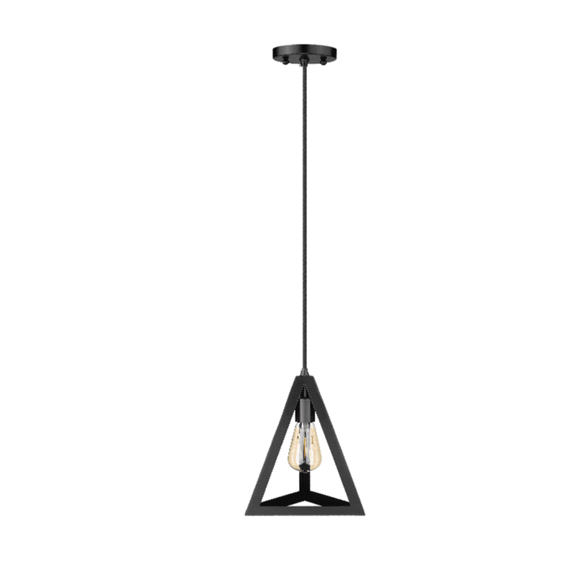 Black triangle led light pendant - Vivio Lighting