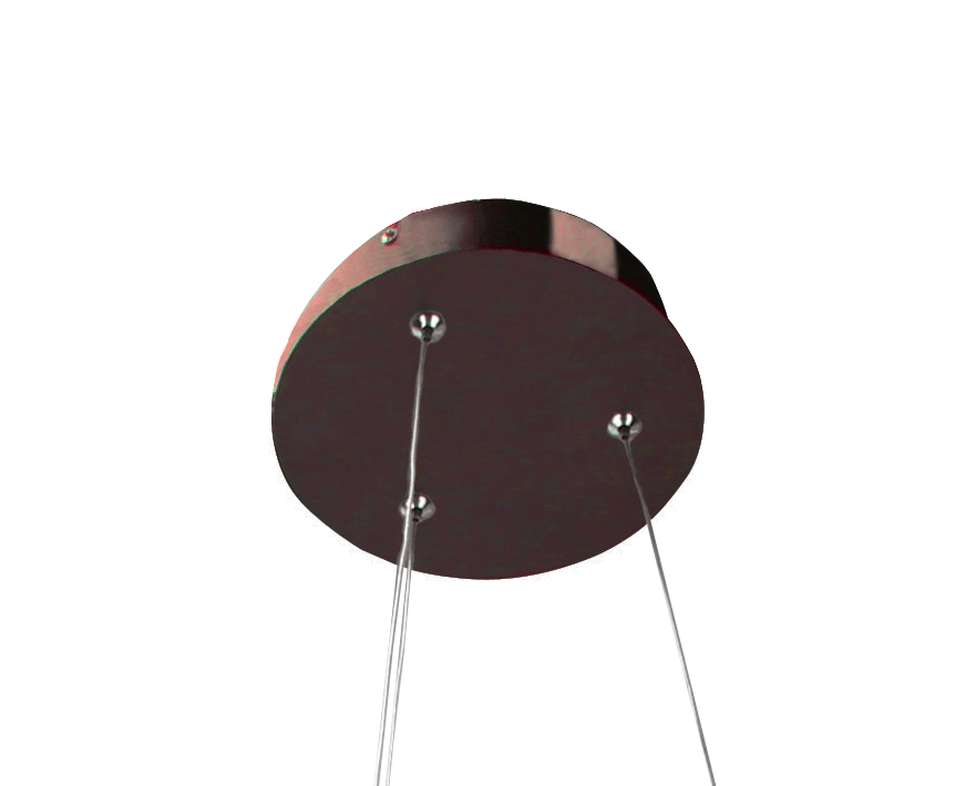 AVA - Modern Acrylic LED Ceiling Light Ring Chandelier Pendant - Coffee Brown - Vivio Lighting