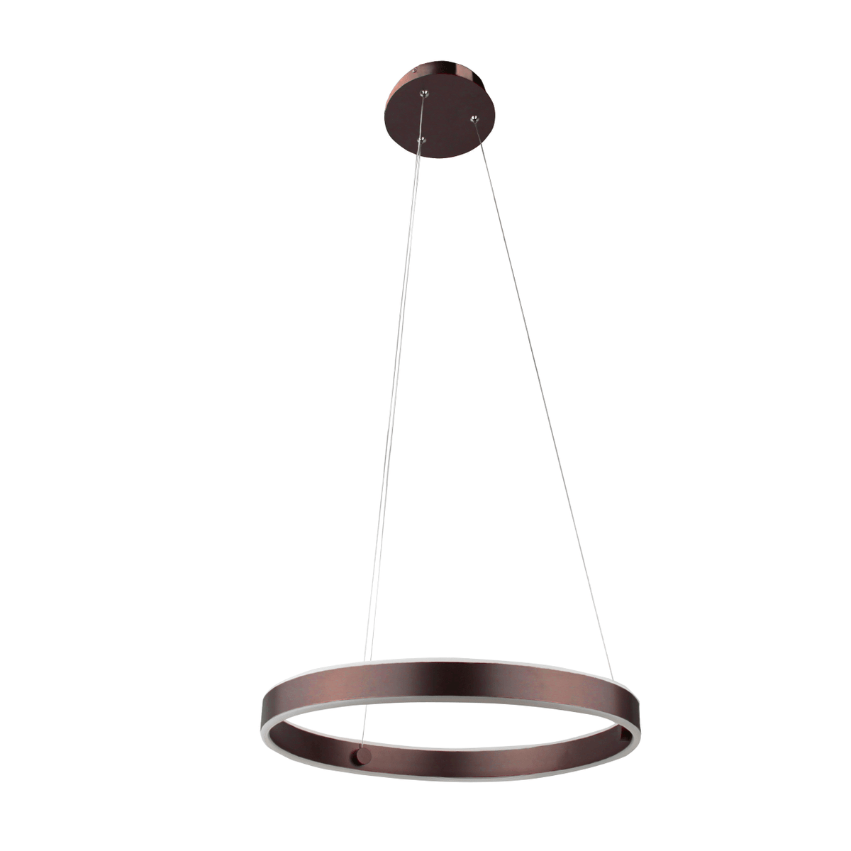 AVA LED Single Ring Pendant Light Modern Round Shape Ceiling Light Fixture Coffee Brown Single Ring Pendant Vivio Lighting