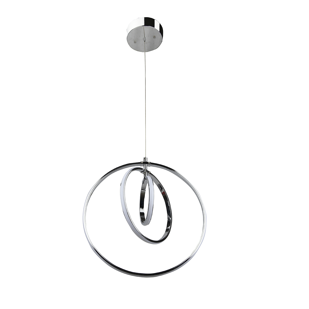 Modern chrome led circle light - Vivio Lighting