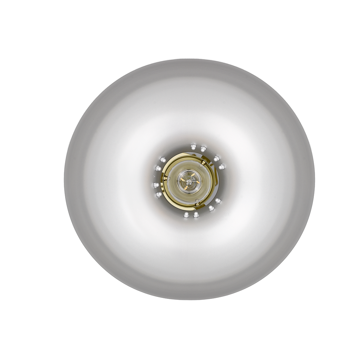 Modern silver dome pendant light - Vivio Lighting