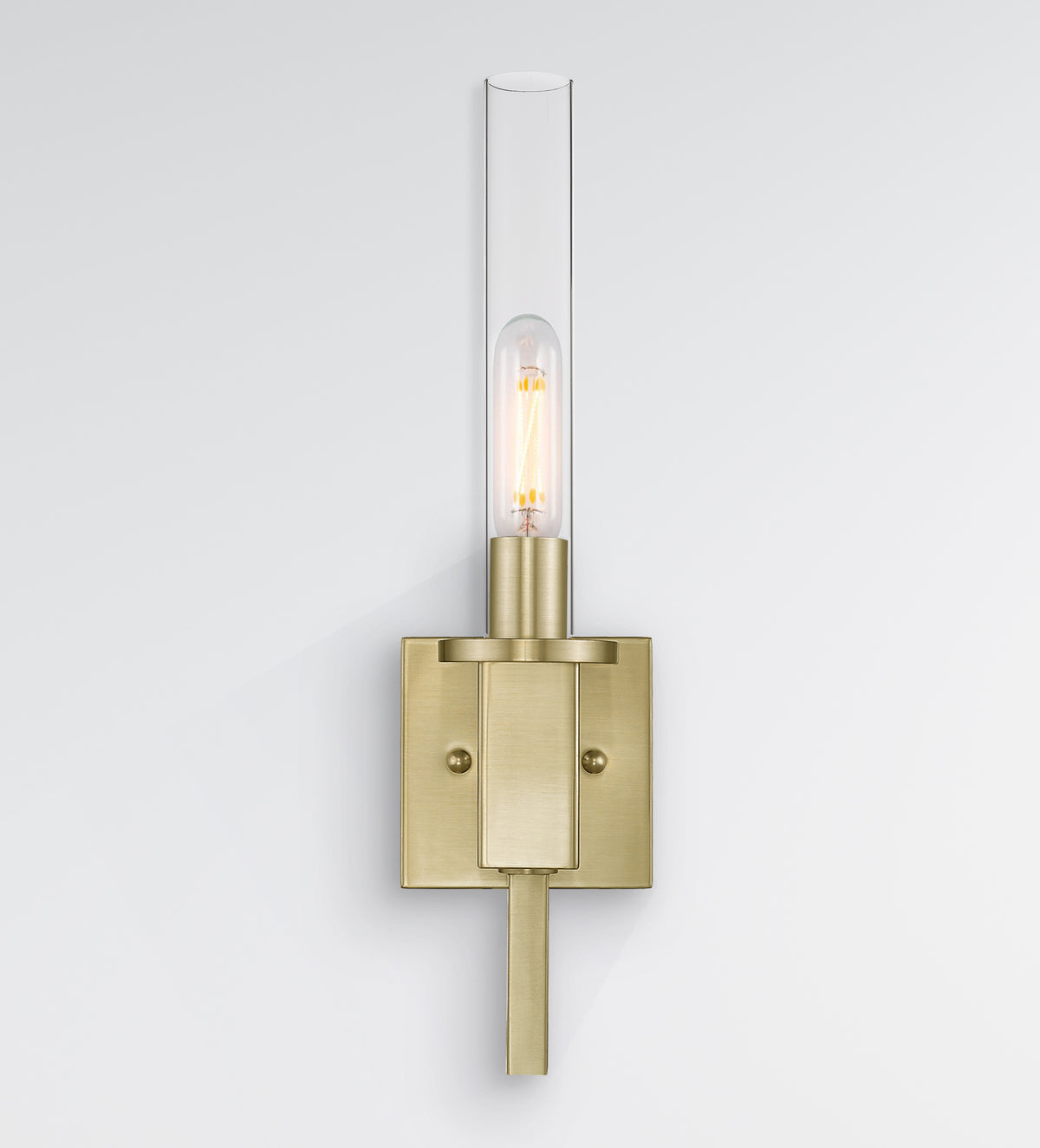 Gold glass tube wall light - Vivio Lighting