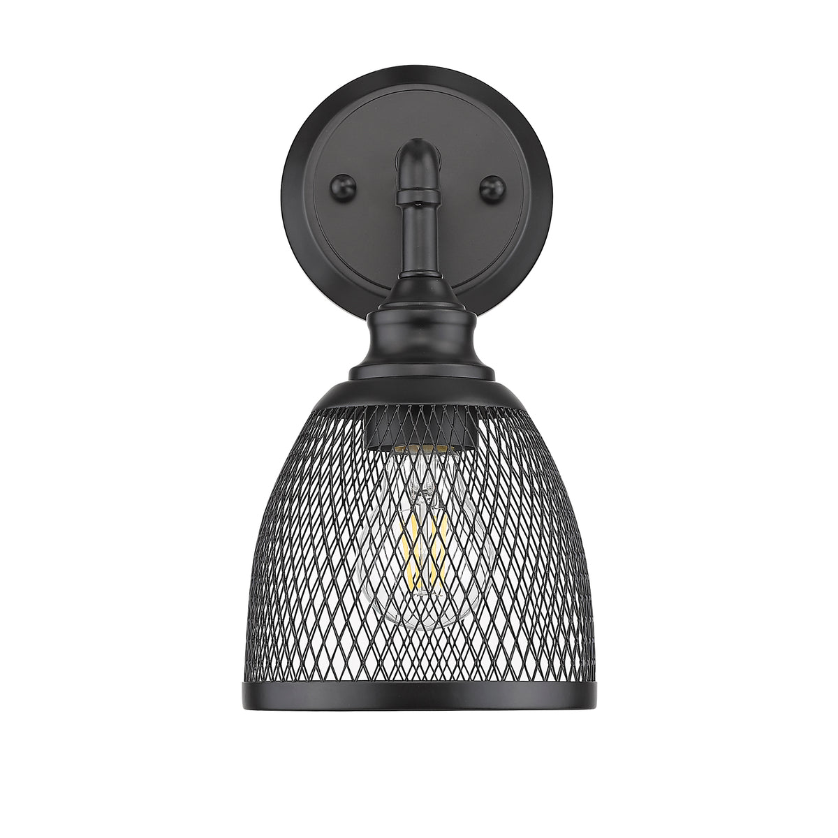 Black vanity light fixtures with 1 light - Vivio Lighting