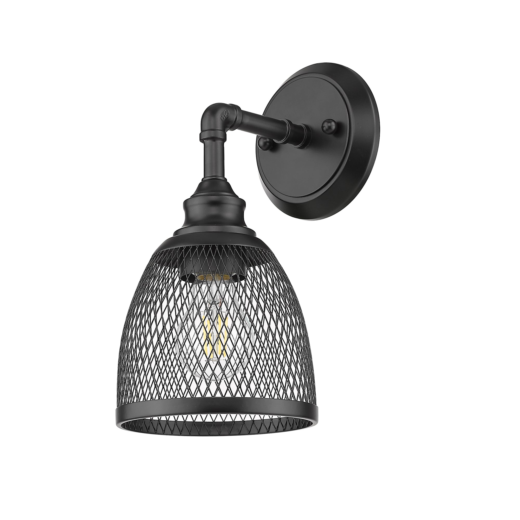 Black vanity light fixtures with 1 light - Vivio Lighting