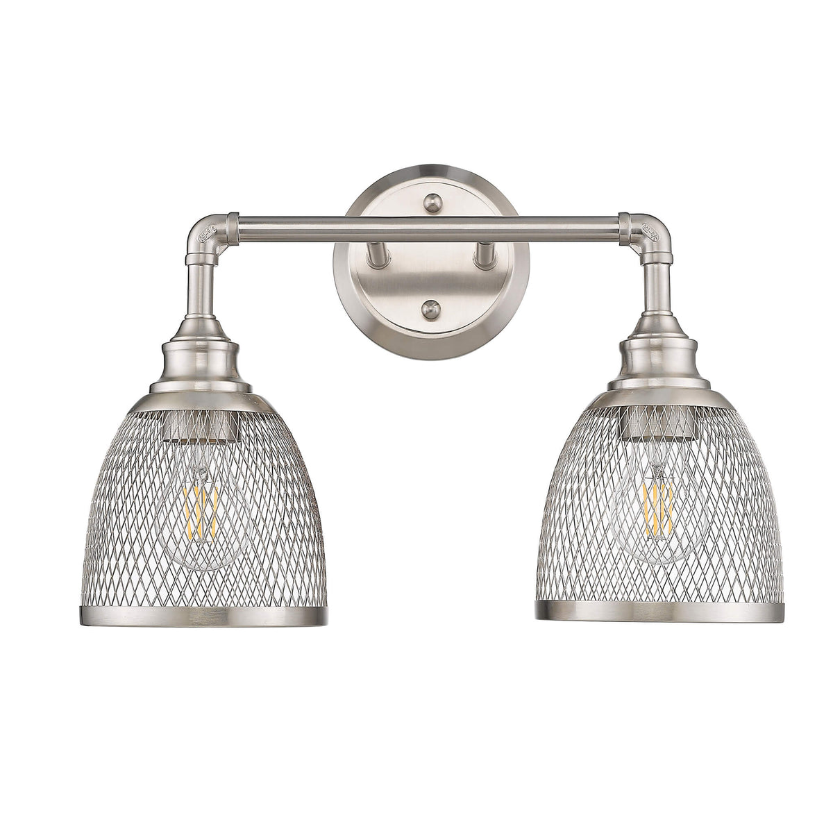 Brushed nickel bathroom vanity light fixtures - Vivio Lighting