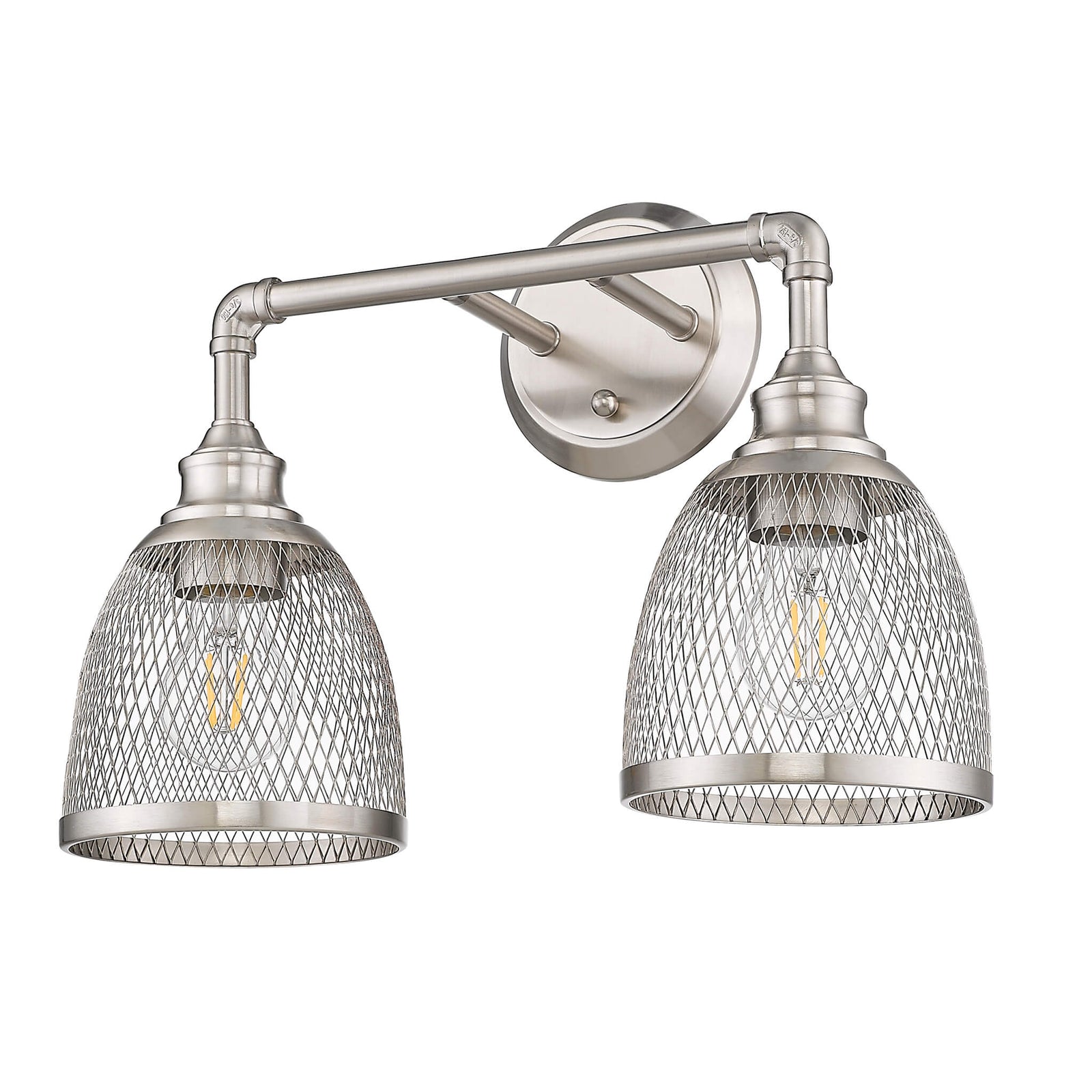 Brushed nickel bathroom vanity light fixtures - Vivio Lighting