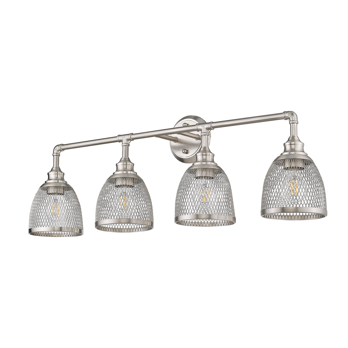 Brushed nickel bathroom vanity light fixtures - Vivio Lighting