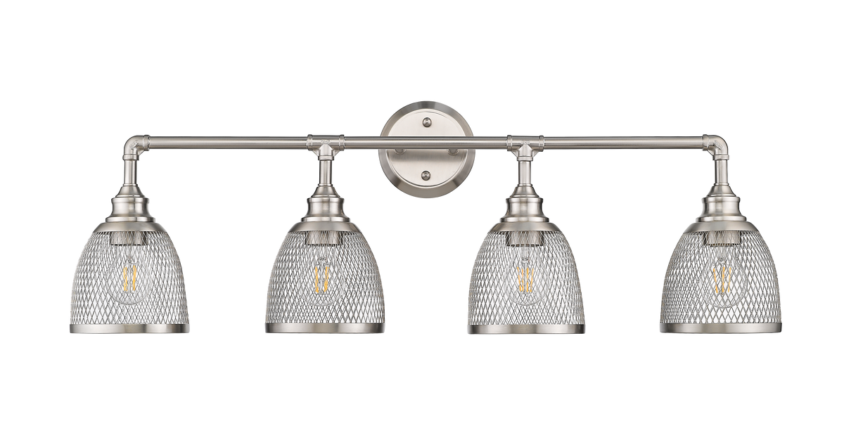 Brushed nickel bathroom vanity light fixtures - Vivio Lighting