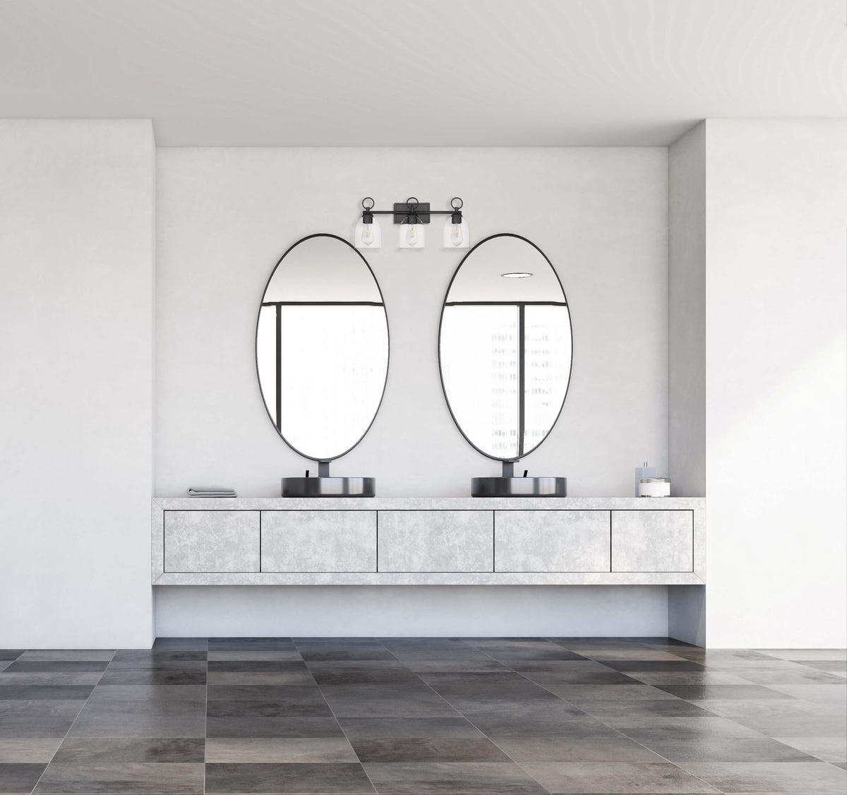 Black bathroom vanity light fixtures with 3 light over mirror