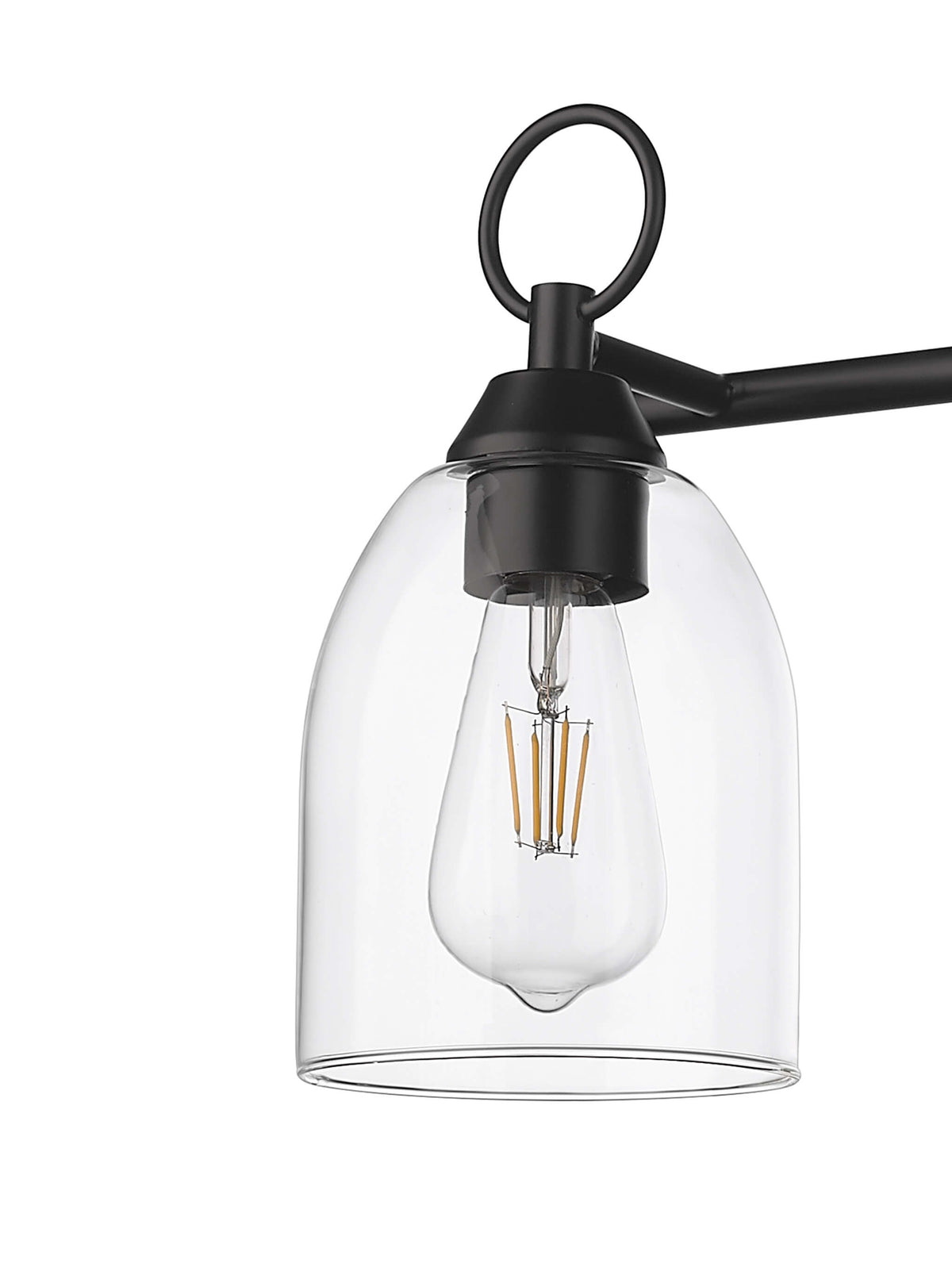 Black bathroom vanity light fixtures with 3 light - Vivio Lighting