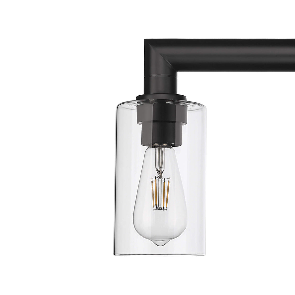 Modern black vanity light fixtures with 3 light - Vivio Lighting