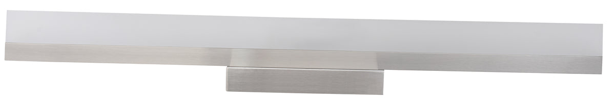 Zenon Modern 32&quot; LED White Bar Vanity Light - Brushed Nickel