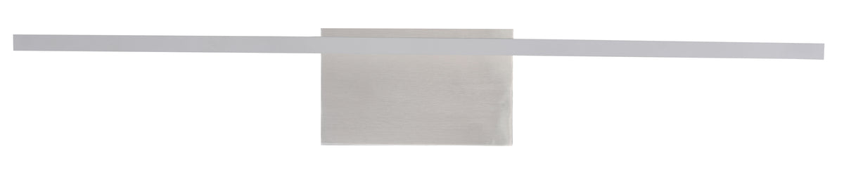 Zenon Modern 32&quot; LED White Bar Vanity Light - Brushed Nickel