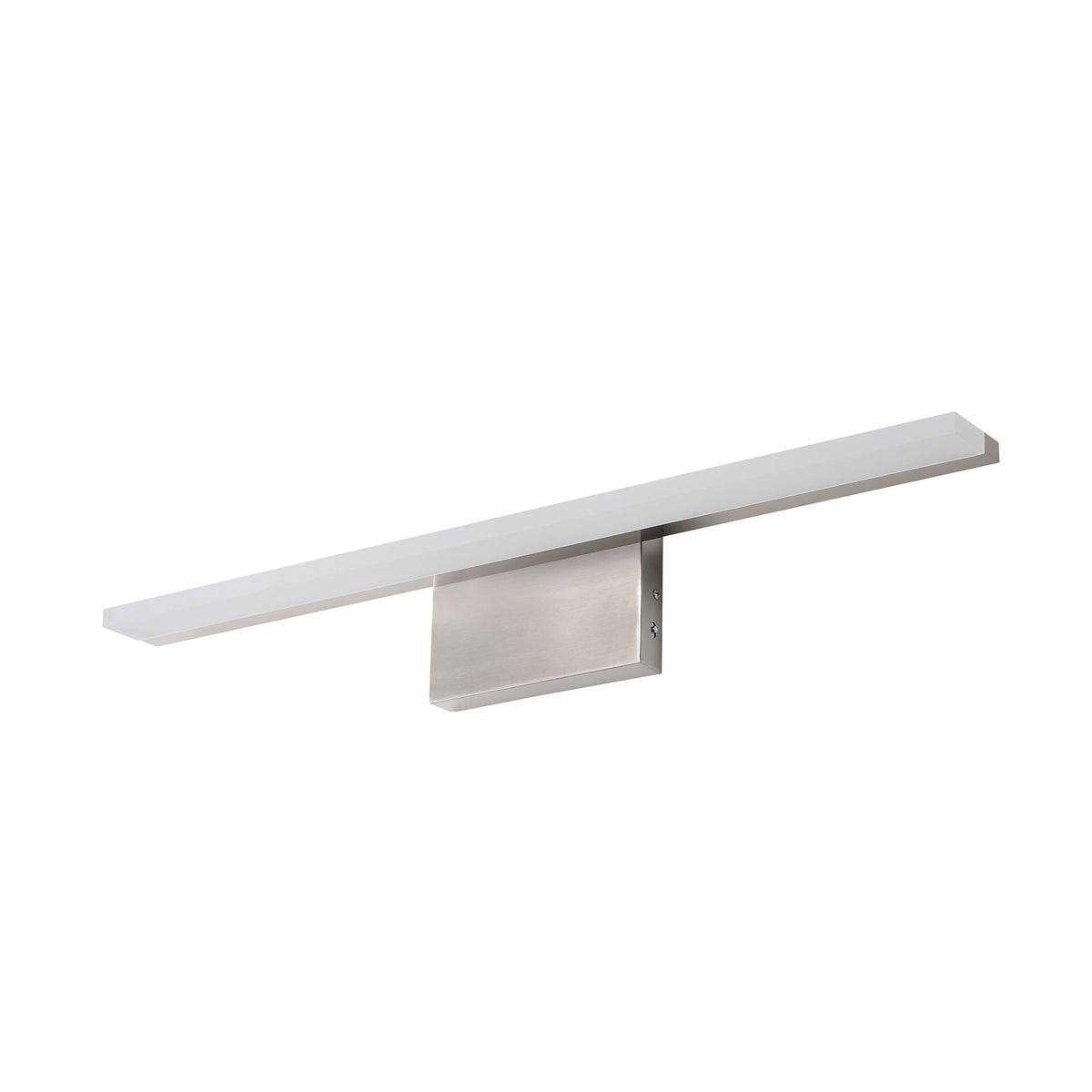 Zenon Modern 32&quot; LED White Bar Vanity Light - Brushed Nickel