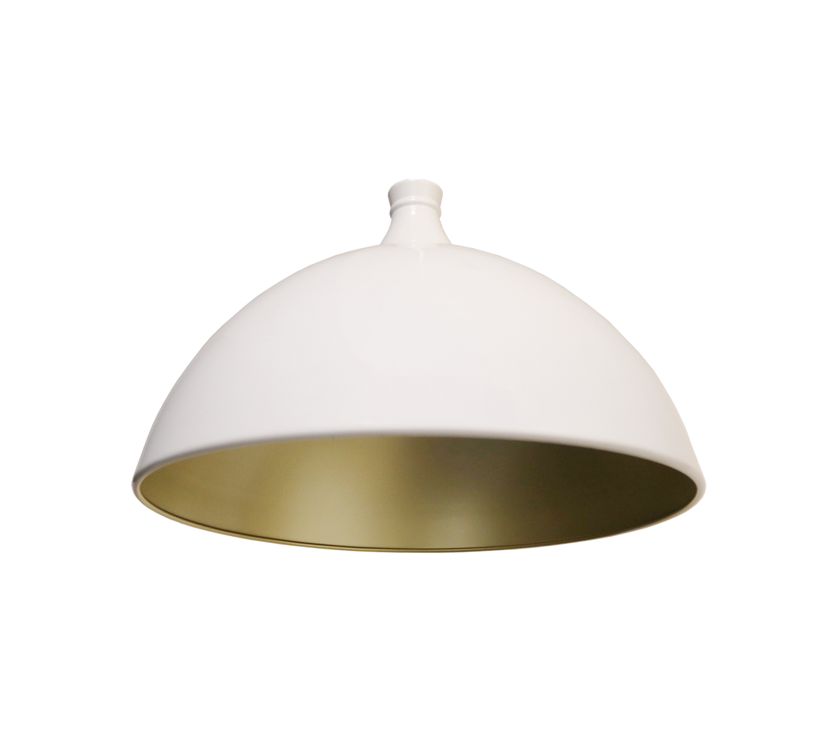 Modern white dome pendant light - Vivio Lighting