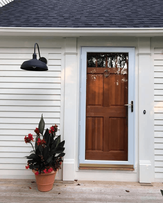 Black farmhouse outdoor gooseneck wall lights 