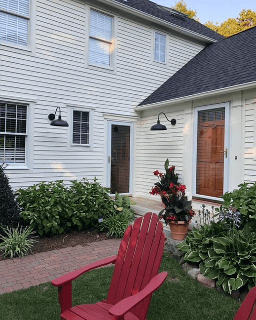 Black farmhouse outdoor gooseneck wall lights