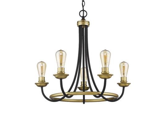 Black gold candelabra chandelier light fixture contemporary