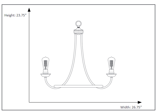 Candelabra chandelier light fixture contemporary dimension