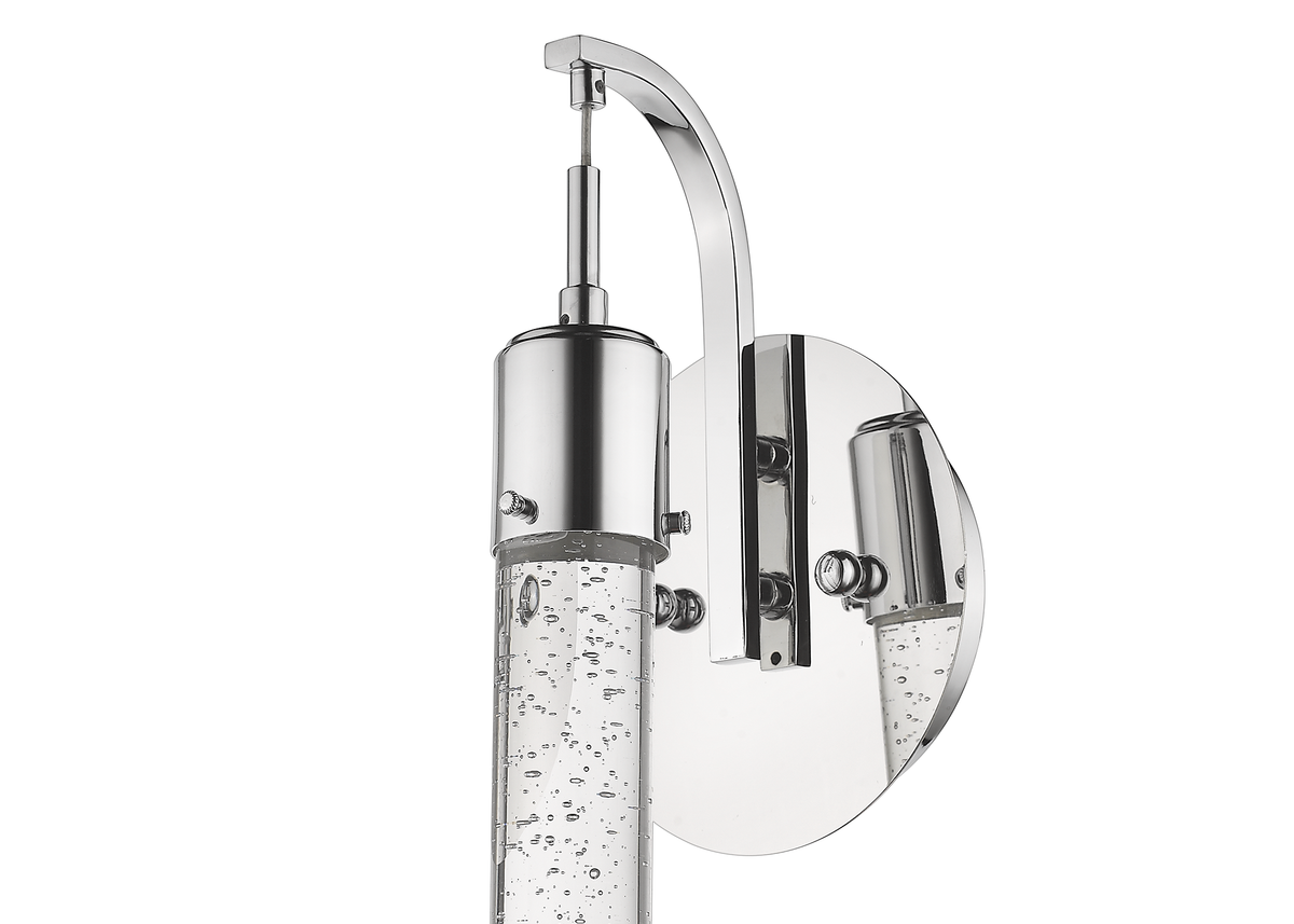 Chrome vanity light led bubble glass - Vivio Lighting