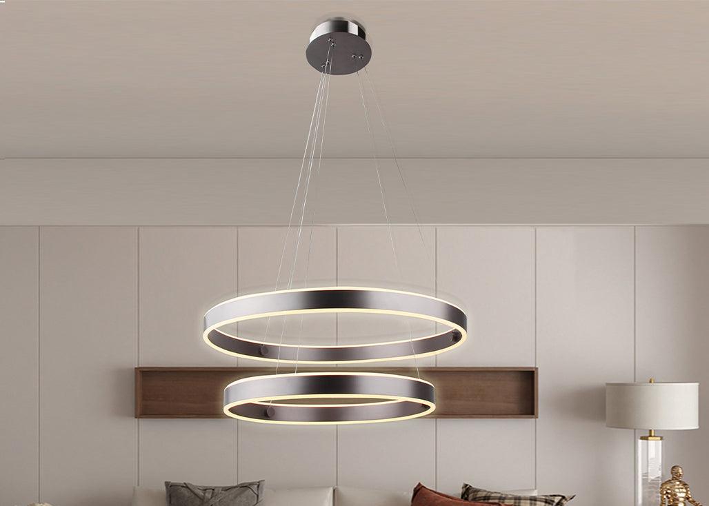 Living room double ring chandelier - Vivio lighting