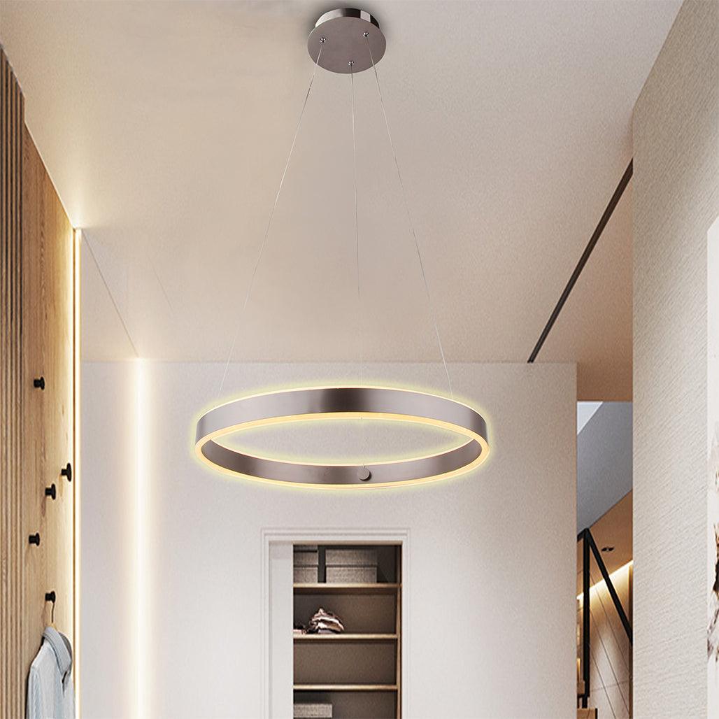 Modern ring chandelier with led light hanging - Vivio Lighting