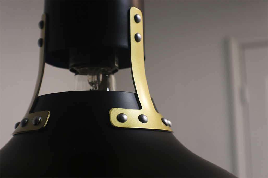 Black dome pendant light - Vivio Lighting
