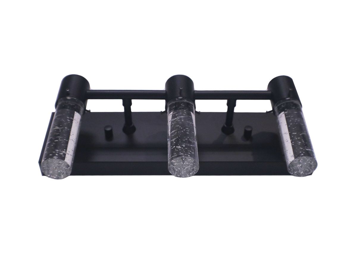 Modern black led vanity lights with 3 light - Vivio Lighting