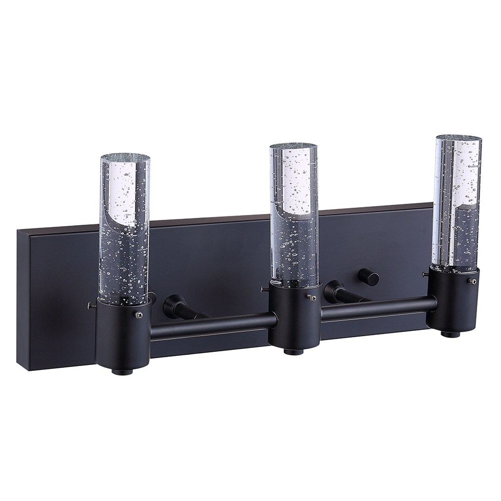 Modern black led vanity lights with 3 light - Vivio Lighting