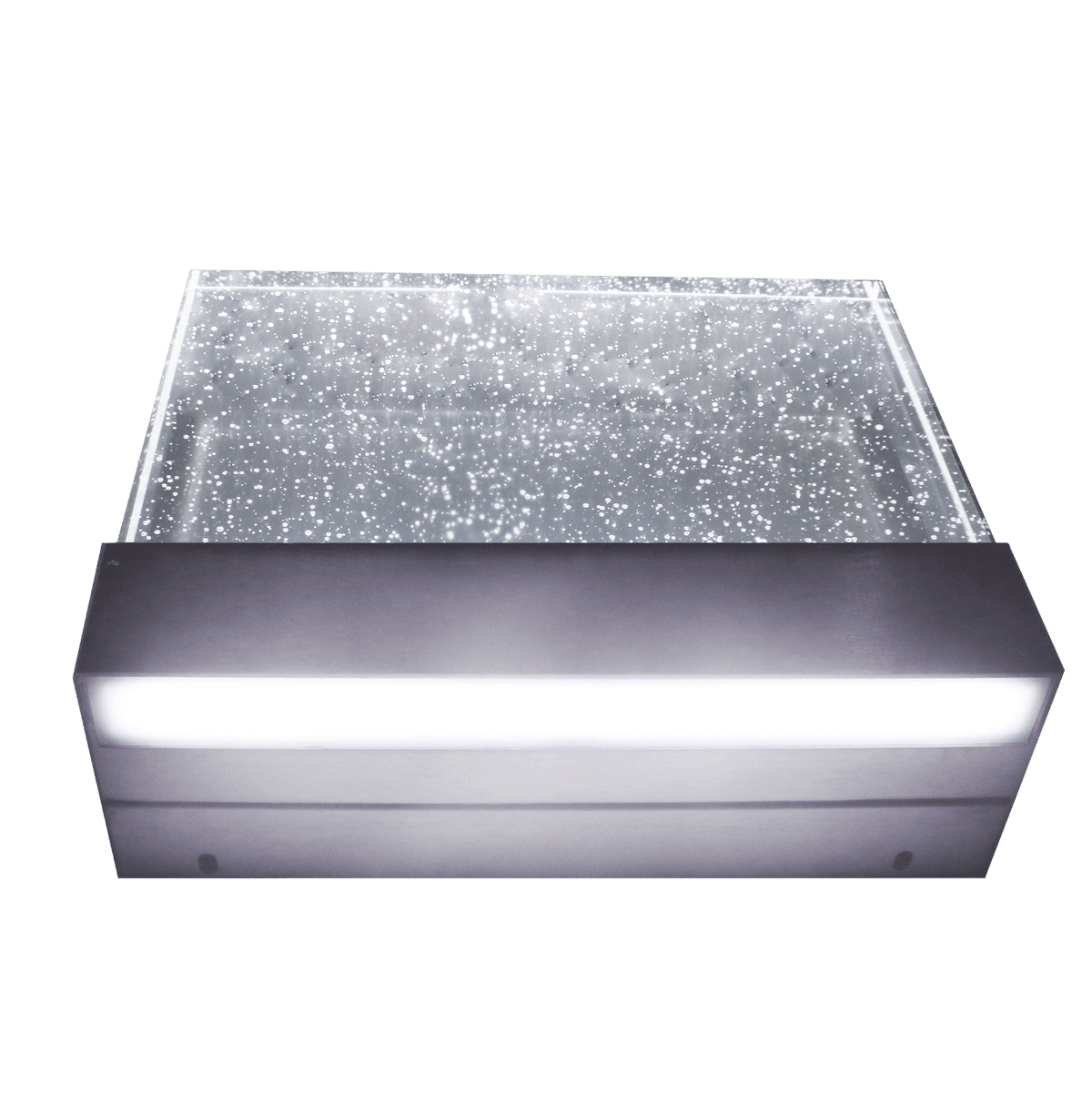 Nickel rectangle bubble wall light led - Vivio Lighting