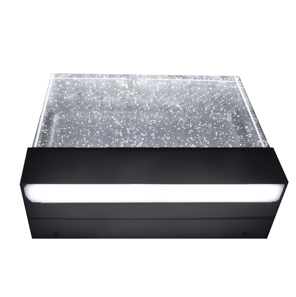 Black rectangle bubble wall light led - Vivio Lighting