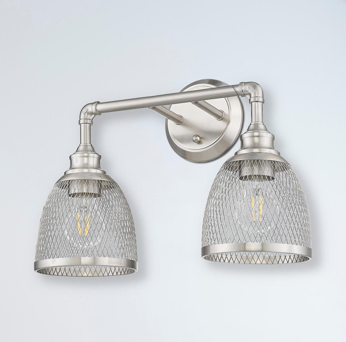 Brushed nickel bathroom vanity light fixtures - Vivio Lighting