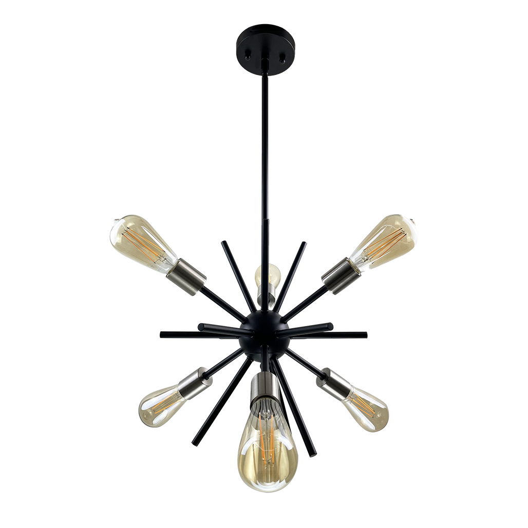 unique pendant light black and nickel