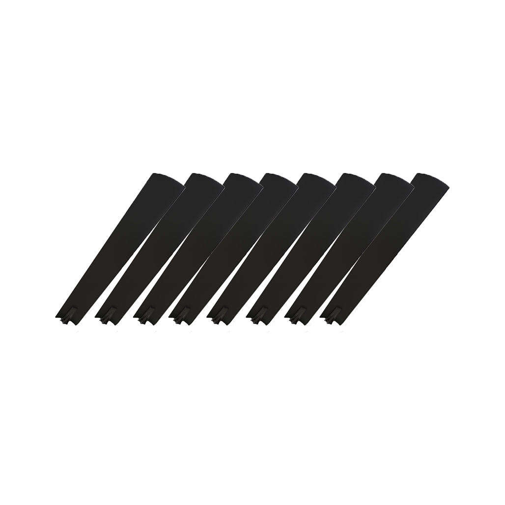Set of 8 (SUN866) Matte Black Fan Blades