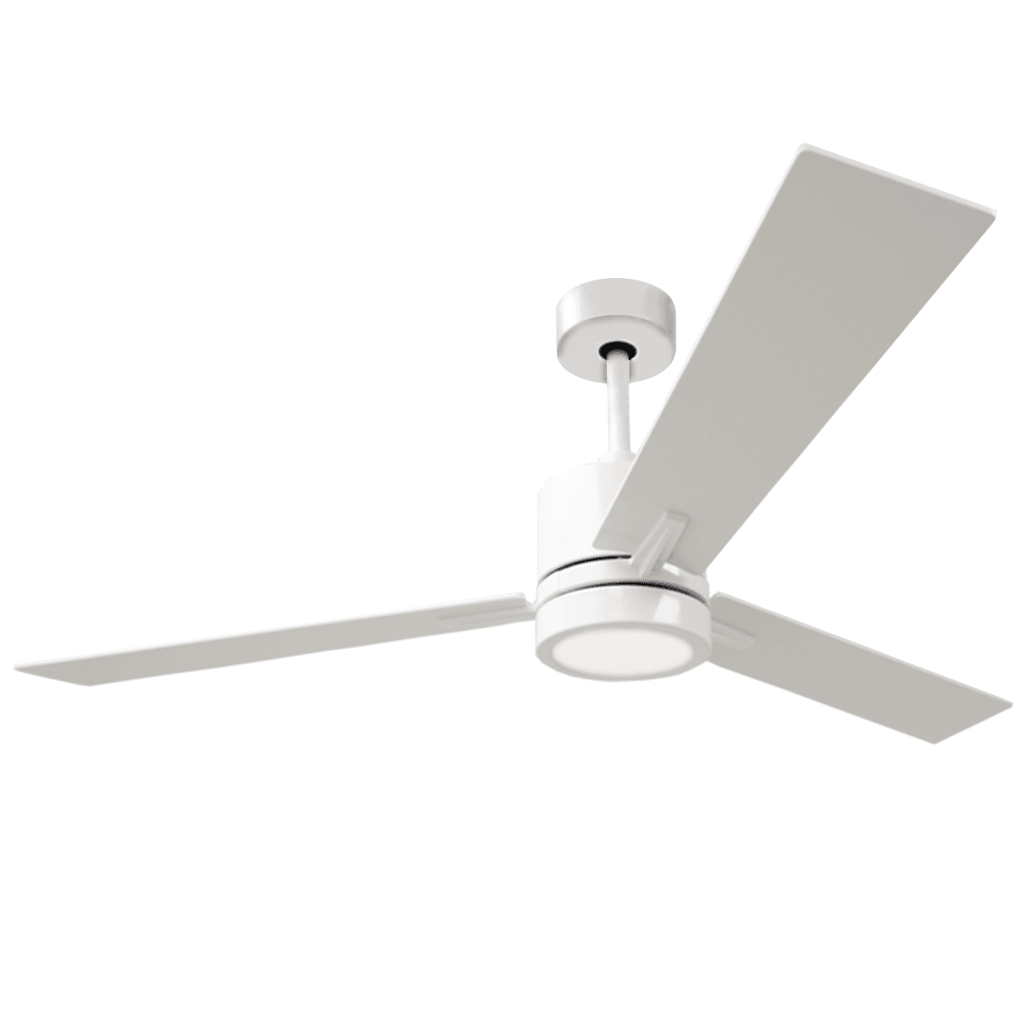 White ceiling fan with led light modern