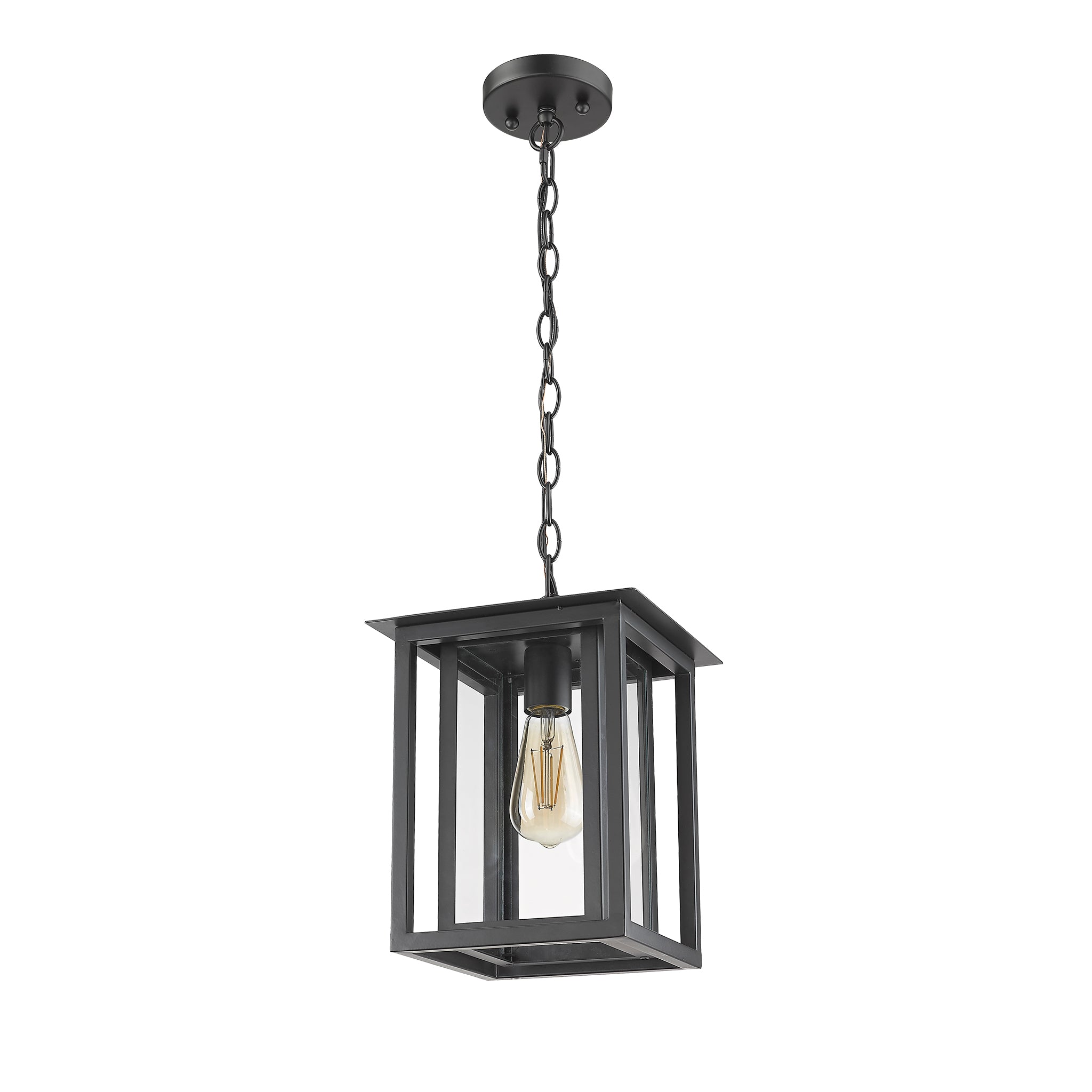 Noro Farmhouse Outdoor Pendant Light Lantern, Outdoor Coach