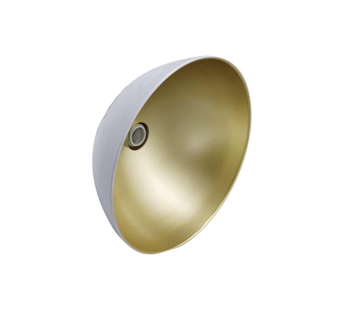 Modern white dome pendant light inside - Vivio Lighting