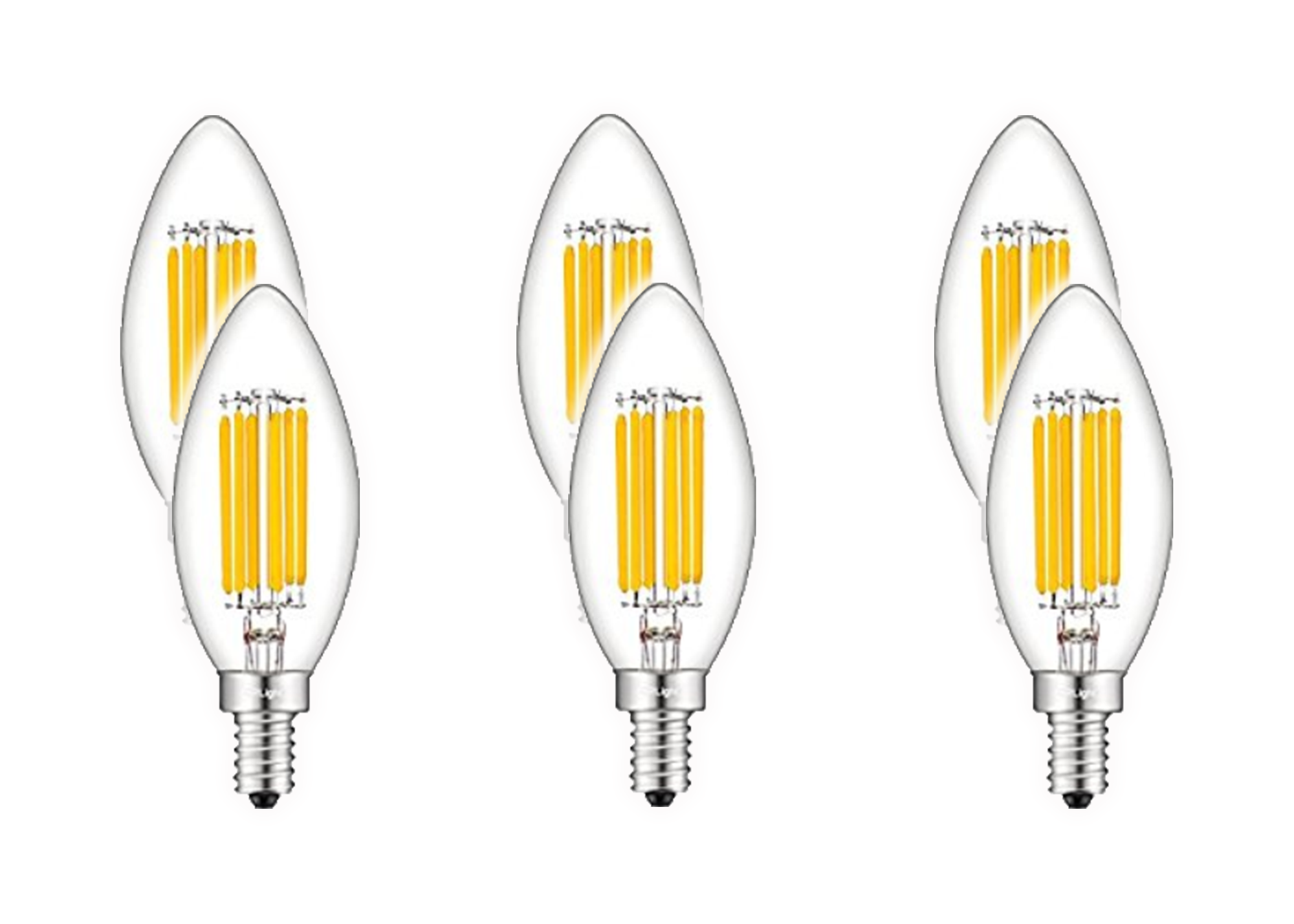 Dimmable Decorative Light Bulb 6 pack - Vivio Lighting