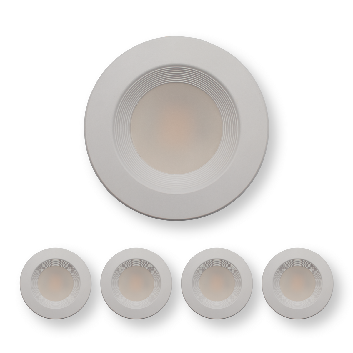 LED 4&quot; Ribbed Retrofit Recessed Trim - 13W - 3K, 4K, 5K